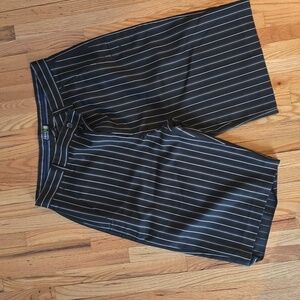 Black with white stripes shorts